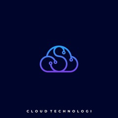 Cloud Color Illustration Vector Template