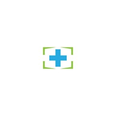 Medical cross logo template vector icon design