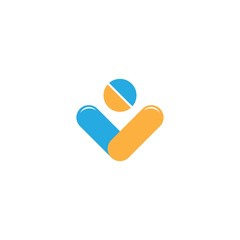 Pharmacy logo template vector icon design