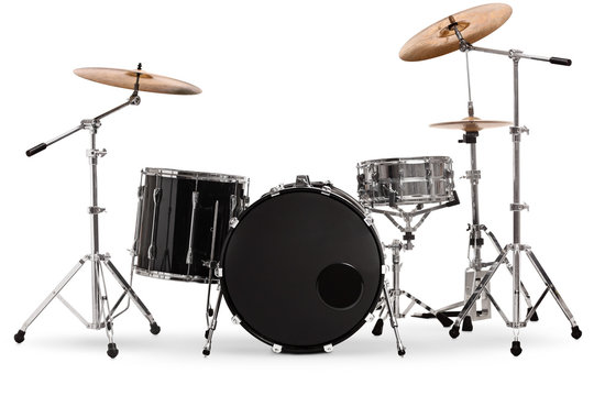Studio shot of a percussion drum set