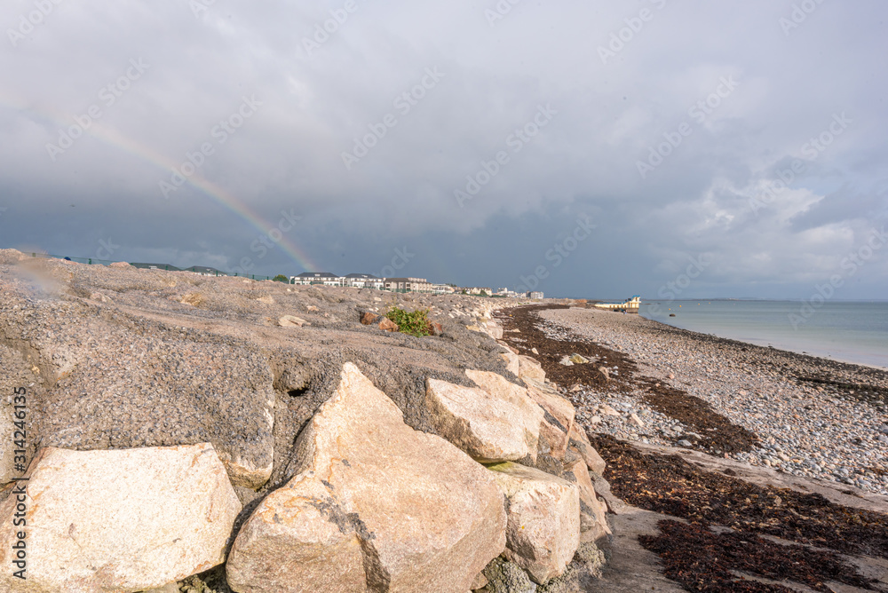 Canvas Prints landscape with rainbow