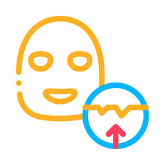 Wrinkle Smoothing Mask Icon Vector. Outline Wrinkle Smoothing Mask Sign. Isolated Contour Symbol Illustration