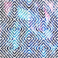 Geometry repeat pattern with texture background