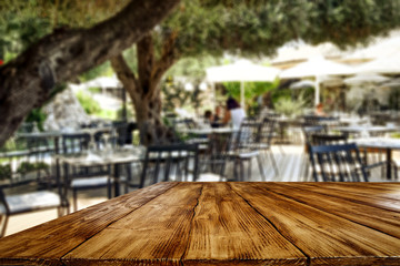 table background of free space and bar interior. 