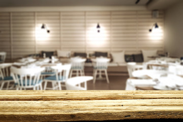 table background of free space and bar interior. 