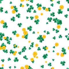 Saint Patricks Day seamless pattern.
