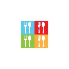 Fork logo template vector icon design
