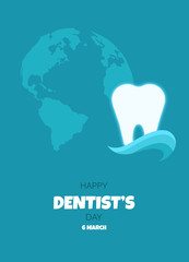 World Oral Health Day. International day of Dentist. Healthy lifestyle. Medical care. Template for poster, banner, advertisement.