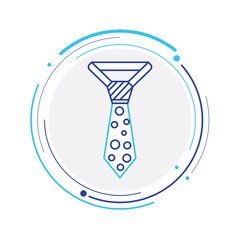 Necktie simple icon stock illustration
