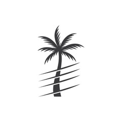 Palm logo template design vector. beach , sea