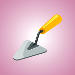Trowel Icon vector design, simple trowel icons isoalated.