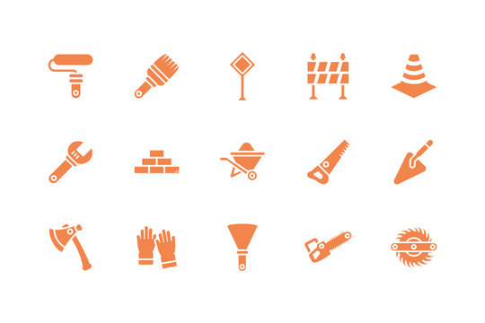 Isolated construction tools icon set vector design