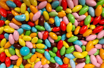 Fototapeta na wymiar Colorful chocolate candy for backgrounds