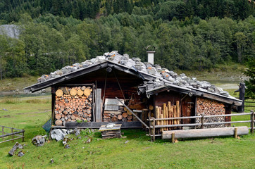 Austria europe house in natural scene grass lands and trees
