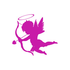 Obraz na płótnie Canvas pink cupid B Valentine vector