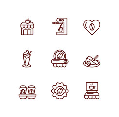 Isolated coffee icon set vector design