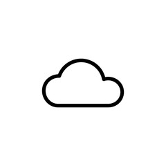 Cloud icon. Data server symbol. Logo design element