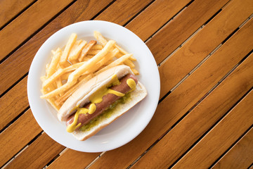 Hot Dog and French Fries