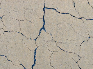 Obraz premium Close up Cracked concrete floor background.