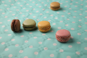 delicious colorful candies called macarons