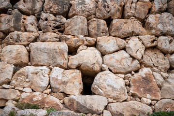 Argolis, Peloponnese, Greece:  archaeological site of Mycenae and Megalithic Walls of citadel. UNESCO World Heritage Site.