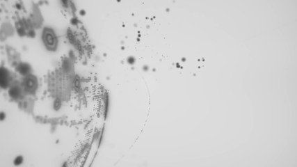 abstract 3D rendering satellites starlink network, digital earth data globe - connection the world. satellites create oneweb or skybridge surrounding planet conveying complexity big data flood the