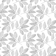 Fototapeta premium SEAMLESS BACKGROUND WITH AUTUMN LEAVES