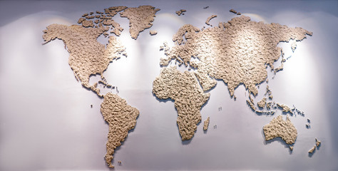 World map.