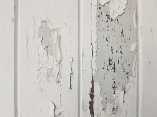 White peel off the wood background