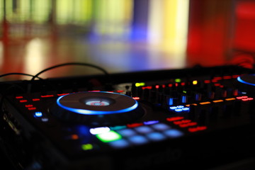 Fototapeta na wymiar DJ mixer