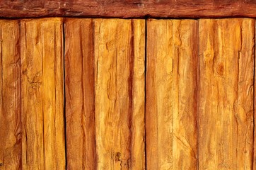 Wooden brown rough boards full frame background 