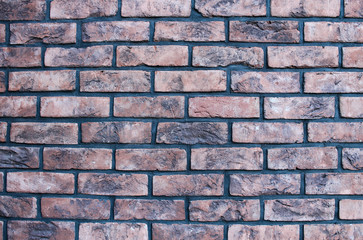 Aged brics gres wall 