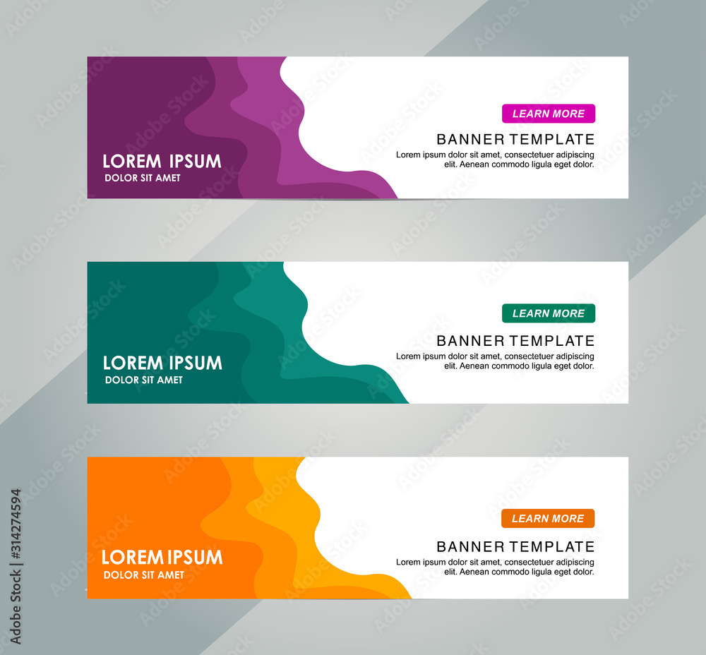 Wall mural creative abstract web banner design background or header templates