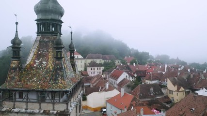 4k Sighisoara Romania Clock Tower Turnul cu Ceas