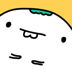 Hand drawn vector logo monster in cartoon comic style man © ushan