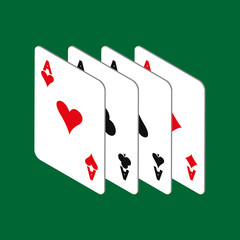 Playing card icon. Simple vector illustration