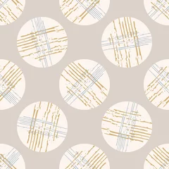 Gordijnen Grijze Franse linnen vector polka dot naadloze structuurpatroon. Penseelstreek grunge sier abstracte achtergrond. Textiel in landelijke boerderijstijl. Onregelmatige print met stippen en stippen. © Limolida Studio