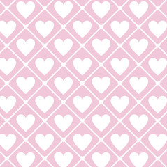 Purple and white hearts background vector design