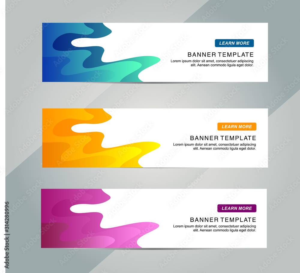 Wall mural abstract web banner design background or header templates