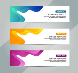 Fototapeta premium Abstract Web banner design background or header Templates