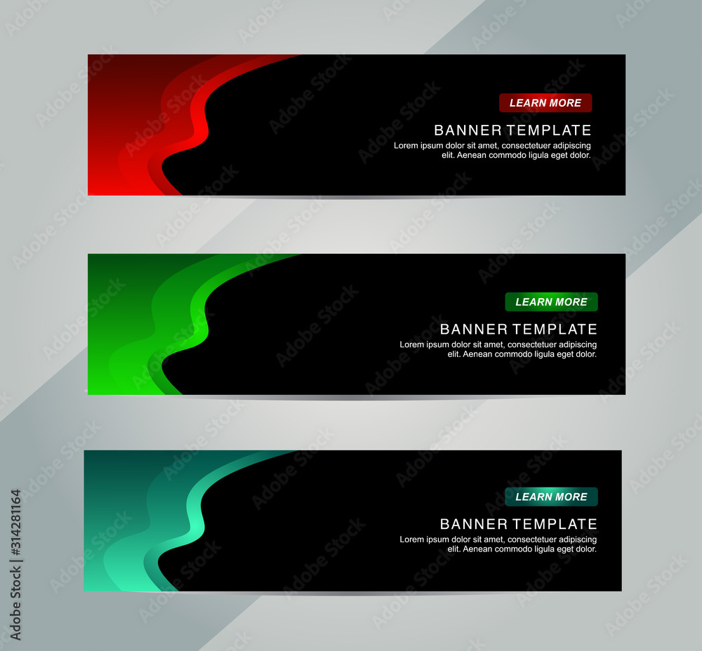 Wall mural abstract web banner design background or header templates