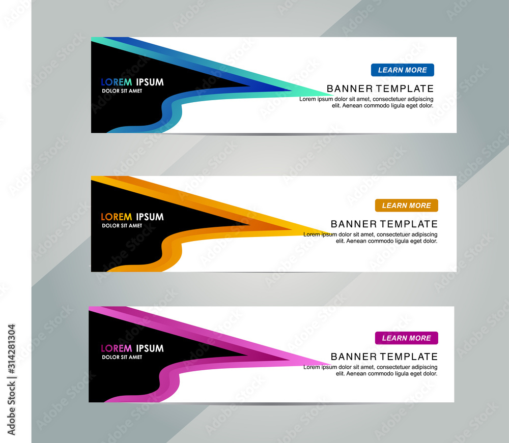 Wall mural abstract web banner design background or header templates