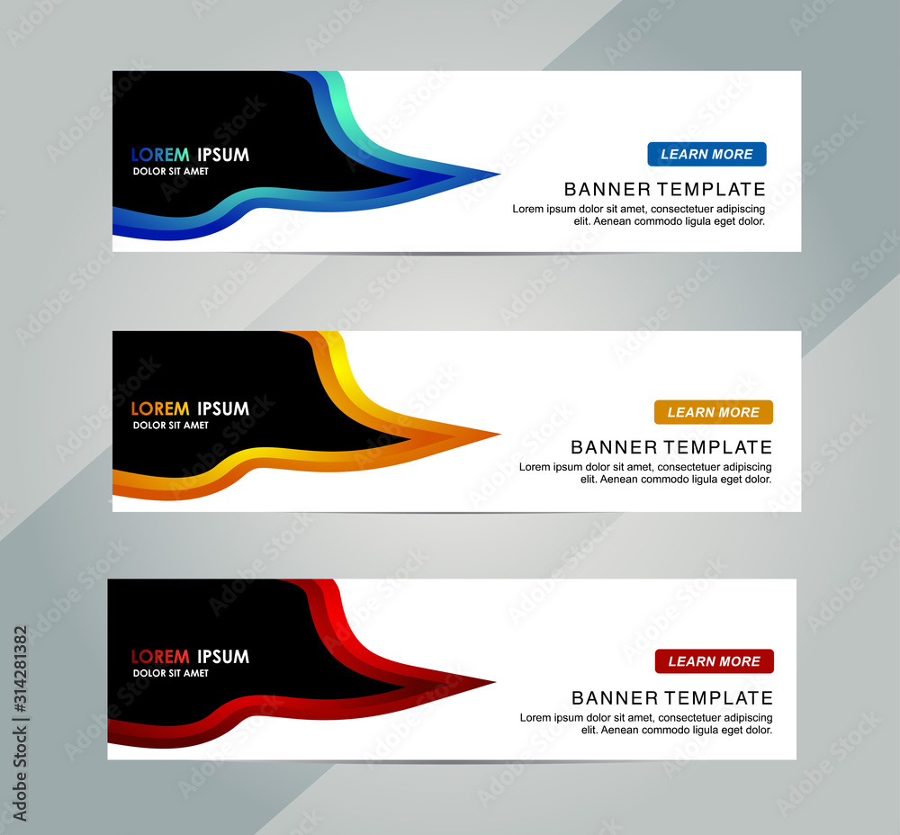 Wall mural abstract web banner design background or header templates