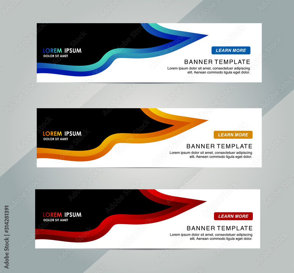 Wall mural abstract web banner design background or header templates