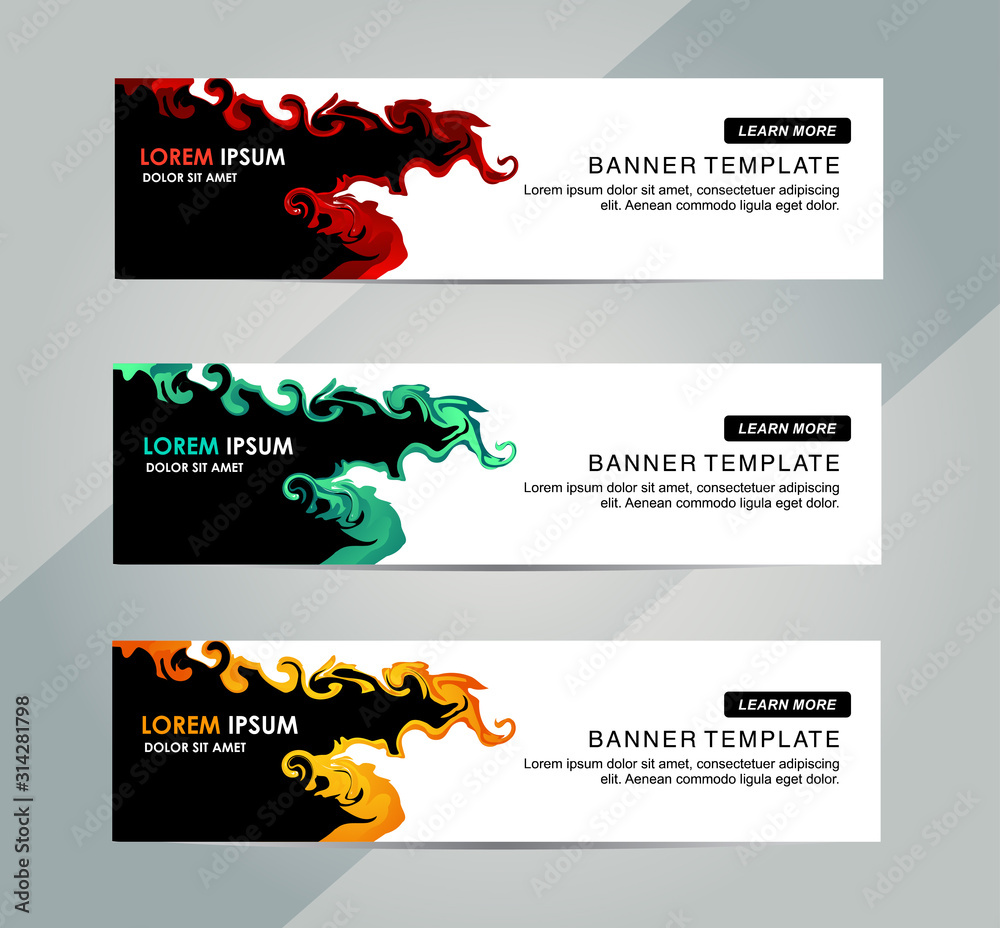 Wall mural abstract web banner design background or header templates
