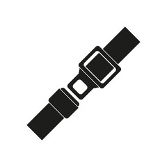 Seat belt icon. Simple vector illustration on white background