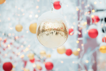 New Year Christmas decorations balls garland