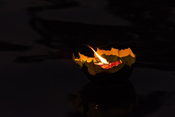 Fototapeta premium fire in the dark