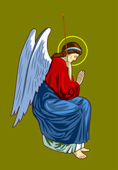 Image of a praying angel