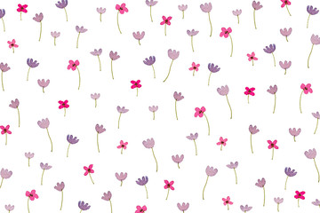 Floral Composition In Watercolor